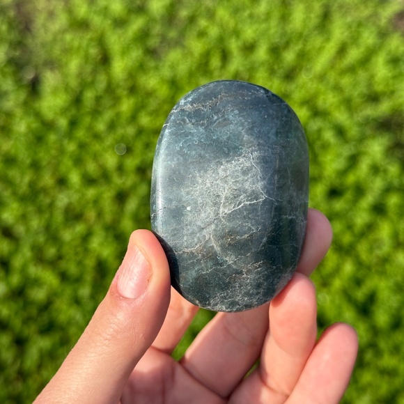Ocean Jasper Palmstone | Crystal Worry Stone - Picture 4 of 5